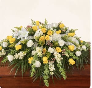 Sunshine and Memories Cssket Spray Flower Bouquet