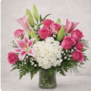 Blessings in Pink Flower Bouquet