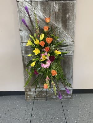 Blessed and Bright Easel Spray