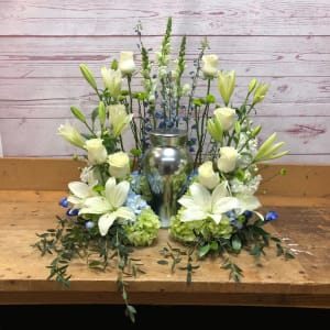 Half Circle Cremation Urn Arrangement