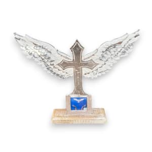 Display Cross with Wings Flower Bouquet
