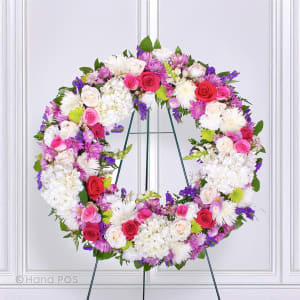 Vibrant Funeral Wreath  Flower Bouquet