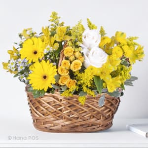 Basketful of Sunshine! Flower Bouquet