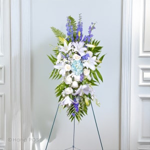 Serene and Graceful Funeral Spray Flower Bouquet