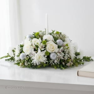 Winter Wonderland Centerpiece Flower Bouquet