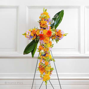 Golden Cross Flower Bouquet
