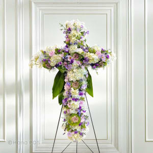 Hope and Glory Cross Flower Bouquet