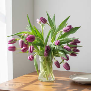 Purple Tulips Flower Bouquet