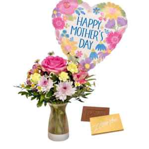 Morning Mist Medley Flower Bouquet