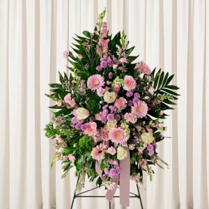 Traditional Easel Spray Flower Bouquet