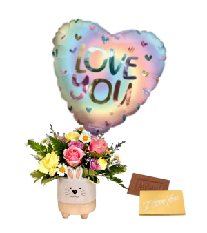 Somebunny Loves You Petite Bouquet Flower Bouquet