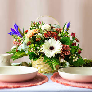 BLOOMING BASKET SAME DAY DELIVERY Flower Bouquet