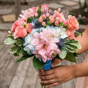 Apricot Wedding Collection Flower Bouquet
