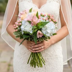 Apricot Wedding Collection Flower Bouquet