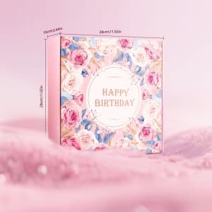 Blush Birthday Spa Gift Box with Teddy Bear