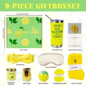 Sunshine Spa Gift Box – “Just for You” Lemon Self-Care Set
