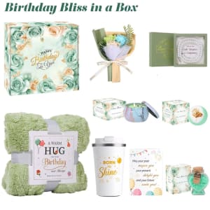 Birthday Bliss Spa Gift Box – Green Luxury Gift Set