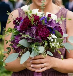 Mulberry Wedding Collection Flower Bouquet