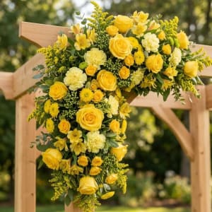 Goldenrod Wedding Collection Flower Bouquet