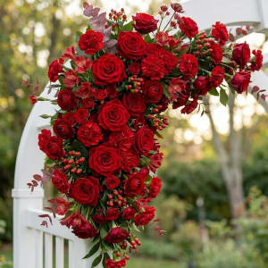 Crimson Wedding Collection Flower Bouquet