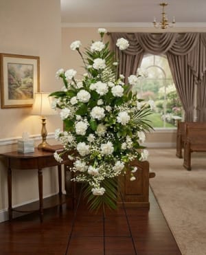 Carnation Easel Spray Flower Bouquet