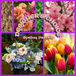 Pastels Designer's Choice - Spring Flowers Flower Bouquet
