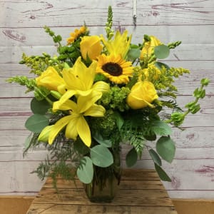 Heaven's Sunset Sympathy Collection Flower Bouquet