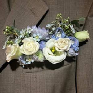 Mixed Flower Pocket Boutonniere Flower Bouquet