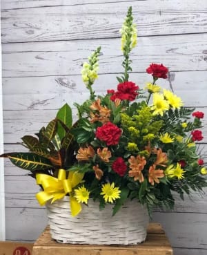 The Warm Tone Sympathy Collection Flower Bouquet