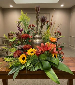 The Warm Tone Sympathy Collection Flower Bouquet