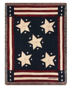 Long May it Wave Tapestry Throw Flower Bouquet