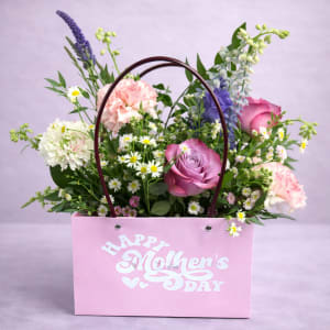 Mothers Day Purse Flower Bouquet
