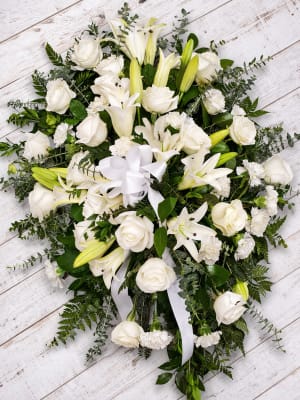 Sentiments of Serenity Spray Flower Bouquet