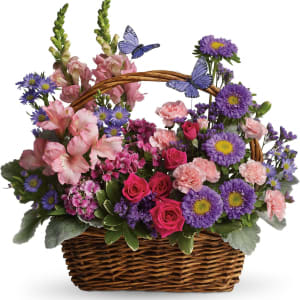Country Basket Blooms Flower Bouquet