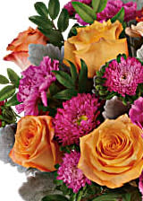 Pink and Orange Jewel Tone Bouquet Flower Bouquet