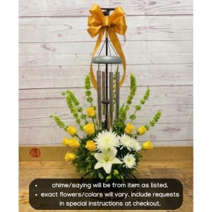 "Angel's Arms" 30" Sonnet Chime Flower Bouquet