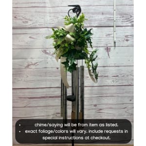 "God Has You" 30" Rose Gold Sonnet Chime Flower Bouquet