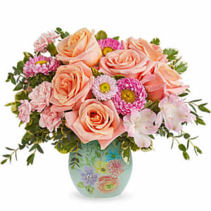 Watercolor Garden Flower Bouquet