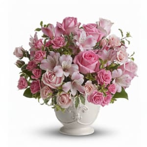 Pink Potpourri Bouquet with Roses Flower Bouquet