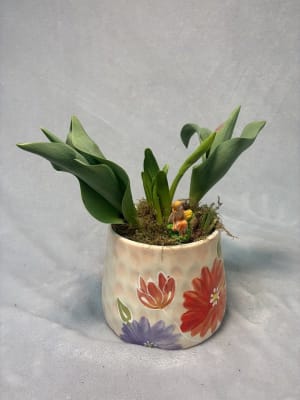 Watercolor Blub Garden Flower Bouquet