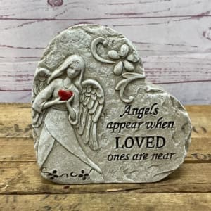Angel Memorial Heart Stones