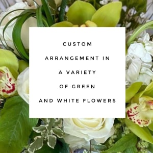 Green And White Palette Bouquet Flower Bouquet