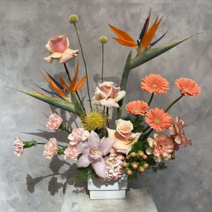Tropical Peach Flower Bouquet