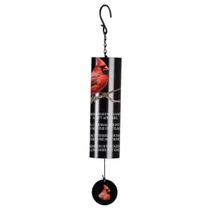 Cardinal From Heaven Wind Chime Flower Bouquet