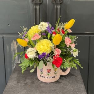 Loving Garden Mug Flower Bouquet