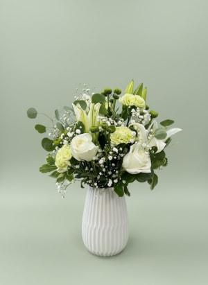 Serene Green Flower Bouquet