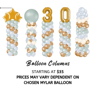 Free Standing Balloon Tower Flower Bouquet