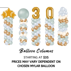 Free Standing Balloon Tower Flower Bouquet