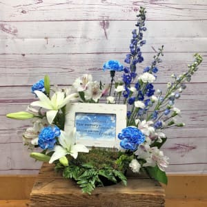 Memorial Melody Music Box Arrangement Flower Bouquet