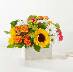 Summer Mixed Garden centerpiece Flower Bouquet